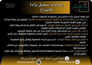 إجراءات تسجيل براءة الاختراع