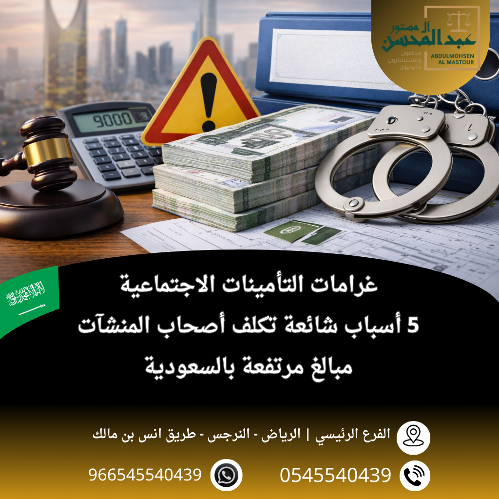 غرامات التأمينات الاجتماعية 5 أسباب شائعة تكلف أصحاب المنشآت مبالغ مرتفعة